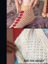 Handmade textured knitwear